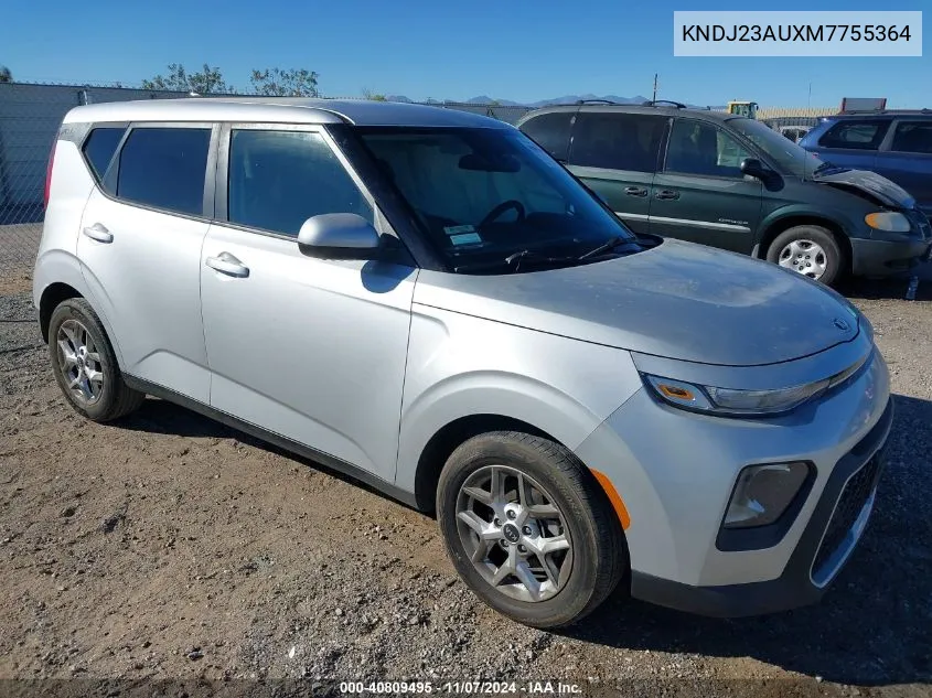 2021 Kia Soul S VIN: KNDJ23AUXM7755364 Lot: 40809495