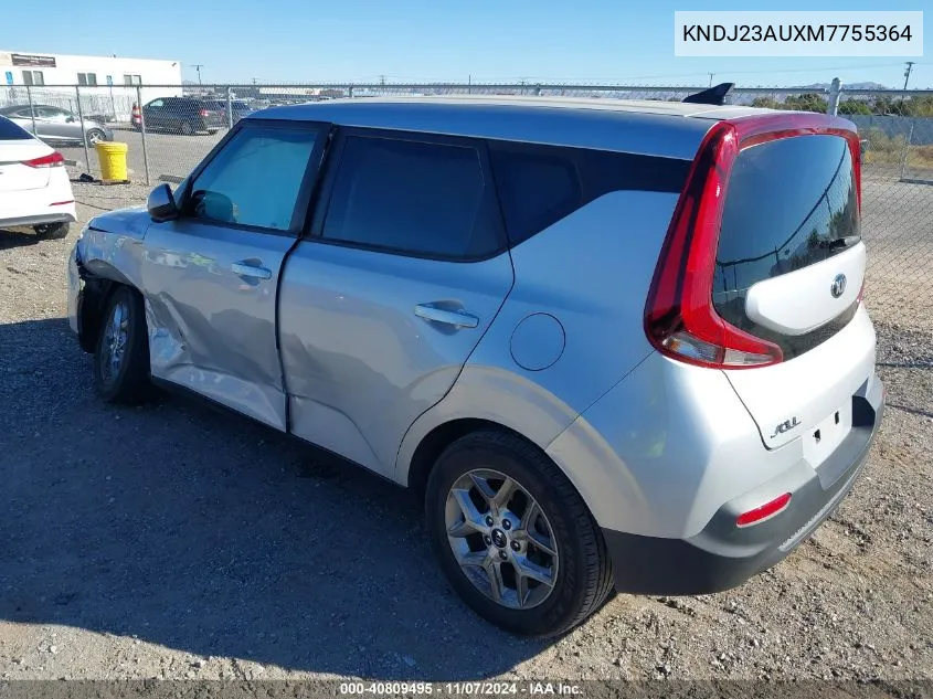 2021 Kia Soul S VIN: KNDJ23AUXM7755364 Lot: 40809495