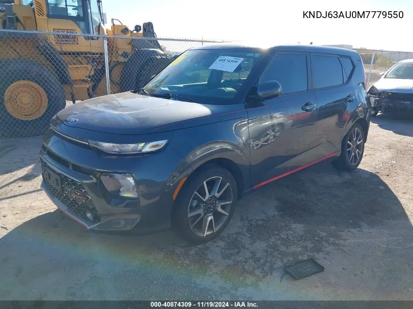 2021 Kia Soul Gt-Line VIN: KNDJ63AU0M7779550 Lot: 40874309