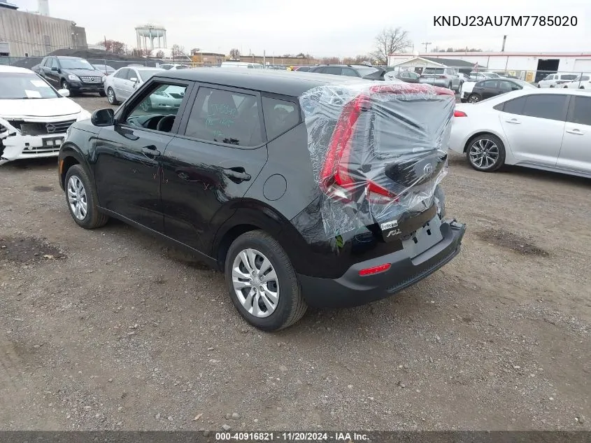 2021 Kia Soul Lx VIN: KNDJ23AU7M7785020 Lot: 40916821