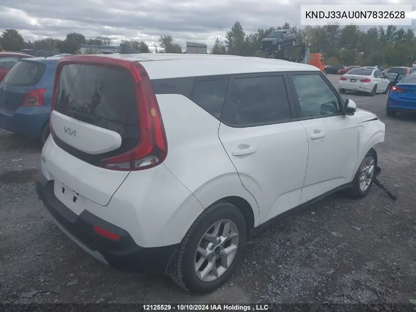 KNDJ33AU0N7832628 2022 Kia Soul Ex