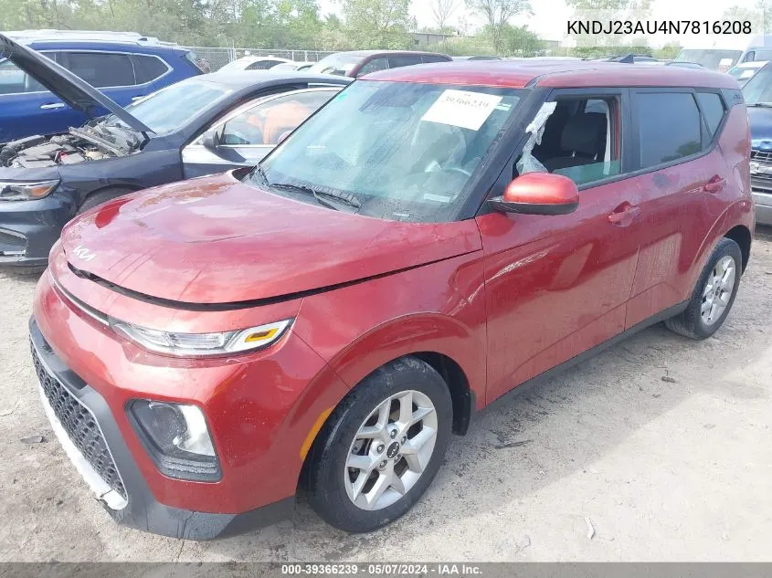 2022 Kia Soul Lx VIN: KNDJ23AU4N7816208 Lot: 39366239