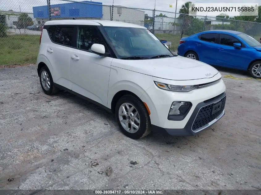 2022 Kia Soul Lx VIN: KNDJ23AU5N7155885 Lot: 39394717