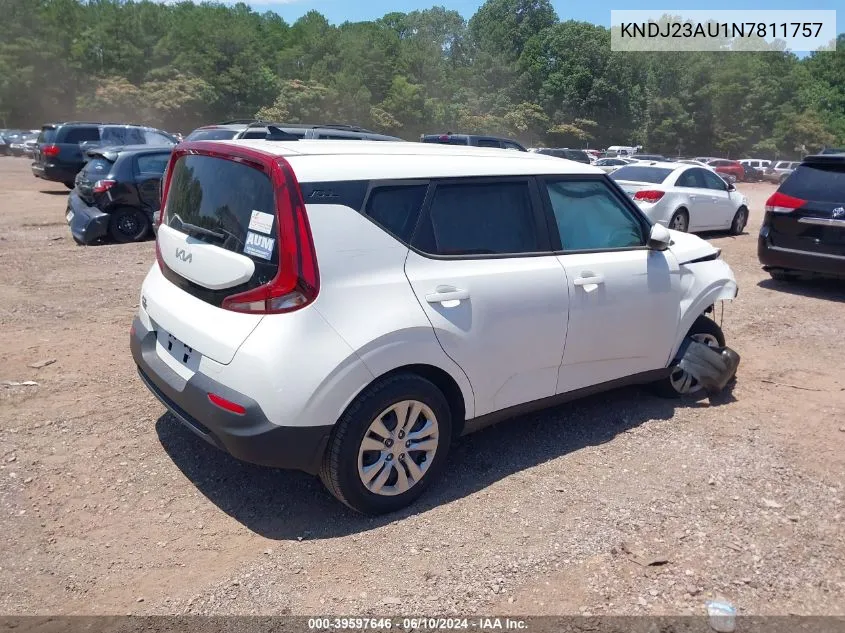 KNDJ23AU1N7811757 2022 Kia Soul Lx