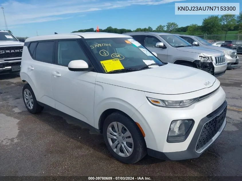 2022 Kia Soul Lx VIN: KNDJ23AU7N7153300 Lot: 39780609