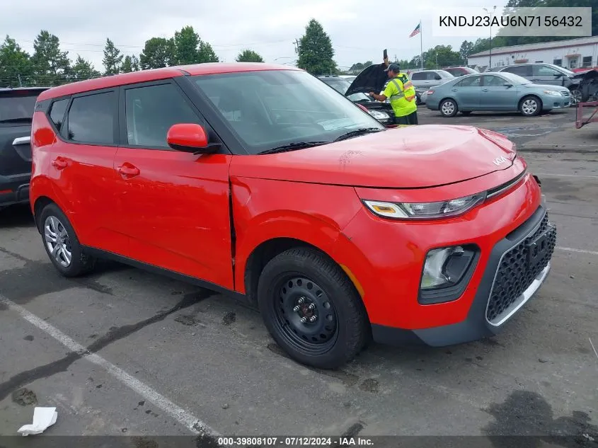 2022 Kia Soul Lx VIN: KNDJ23AU6N7156432 Lot: 39808107