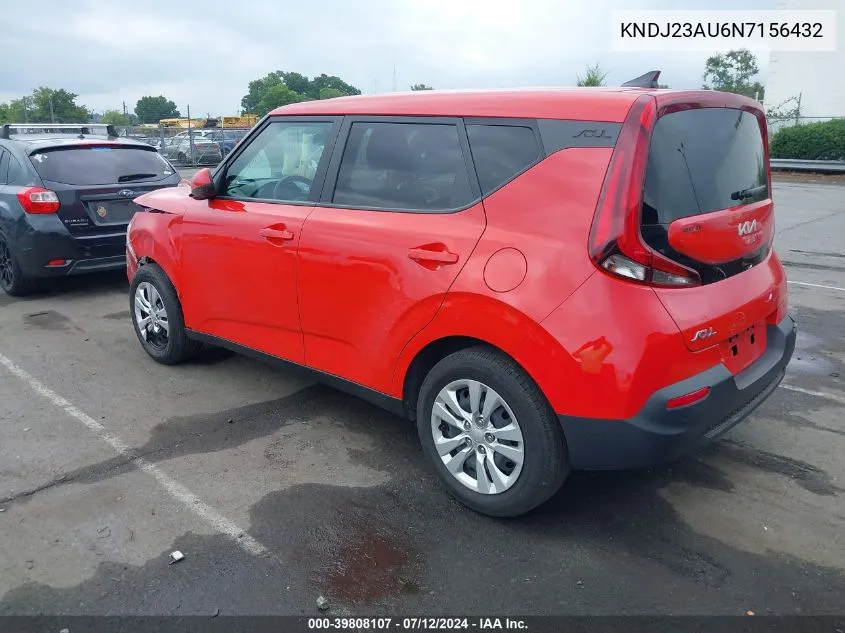 KNDJ23AU6N7156432 2022 Kia Soul Lx