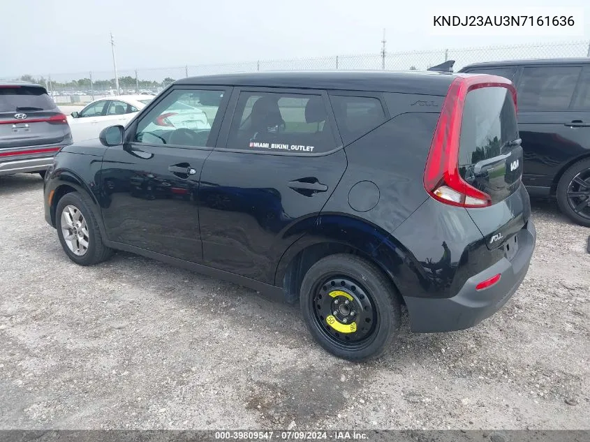 KNDJ23AU3N7161636 2022 Kia Soul Lx