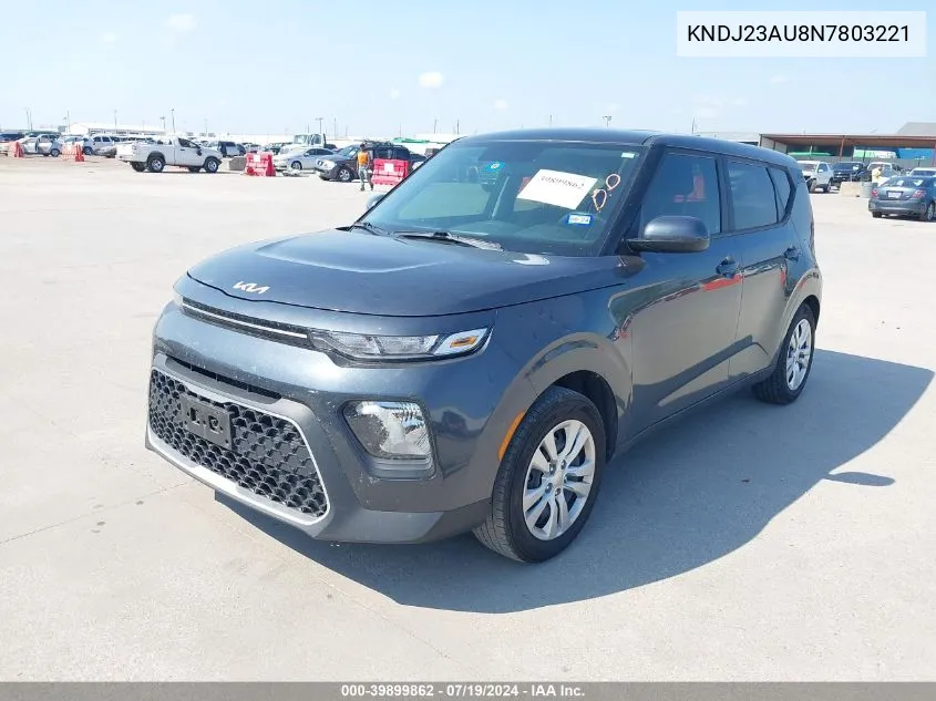 2022 Kia Soul Lx VIN: KNDJ23AU8N7803221 Lot: 39899862