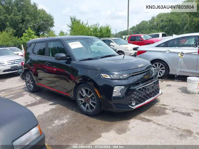 2022 Kia Soul Gt-Line VIN: KNDJ63AU4N7803804 Lot: 39904381