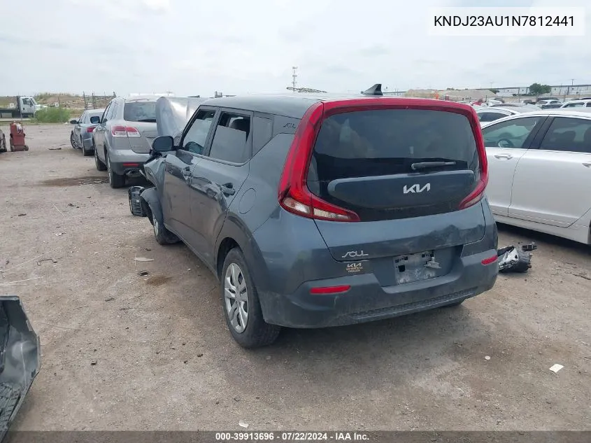 KNDJ23AU1N7812441 2022 Kia Soul Lx