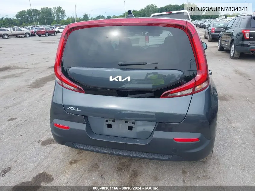 2022 Kia Soul Lx VIN: KNDJ23AU8N7834341 Lot: 40101166