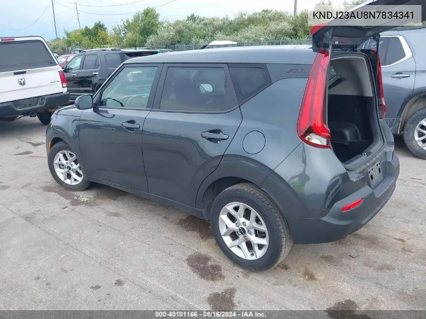 2022 Kia Soul Lx VIN: KNDJ23AU8N7834341 Lot: 40101166