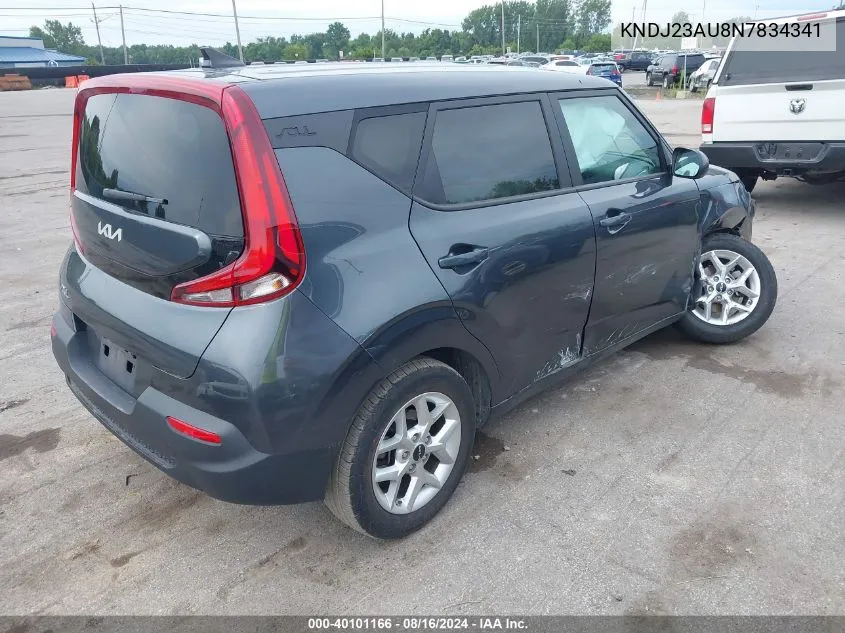 2022 Kia Soul Lx VIN: KNDJ23AU8N7834341 Lot: 40101166