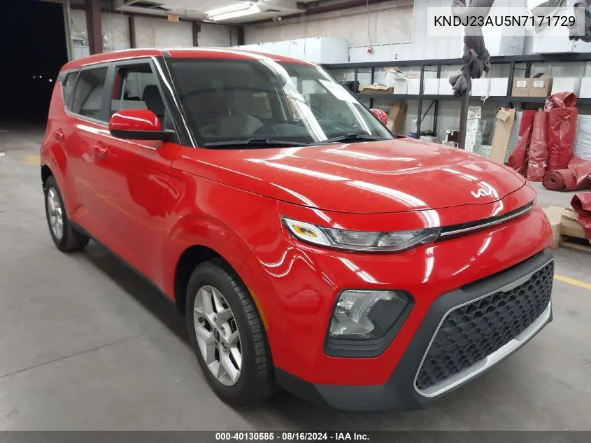 KNDJ23AU5N7171729 2022 Kia Soul Lx