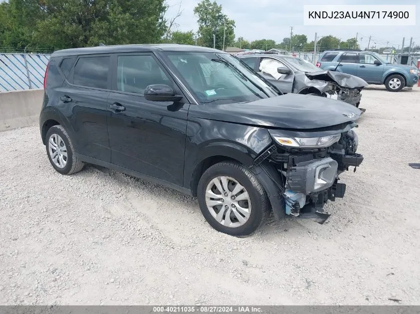 2022 Kia Soul Lx VIN: KNDJ23AU4N7174900 Lot: 40211035