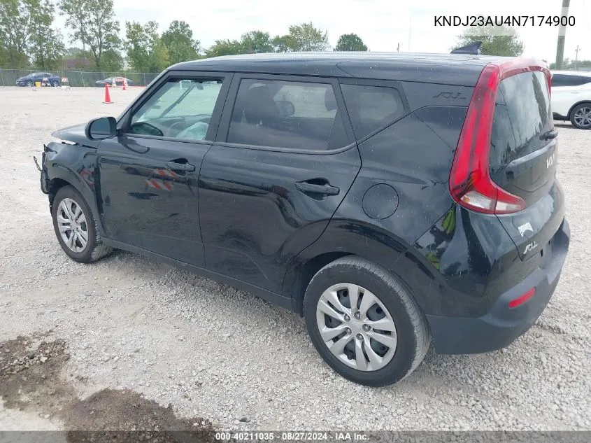 KNDJ23AU4N7174900 2022 Kia Soul Lx