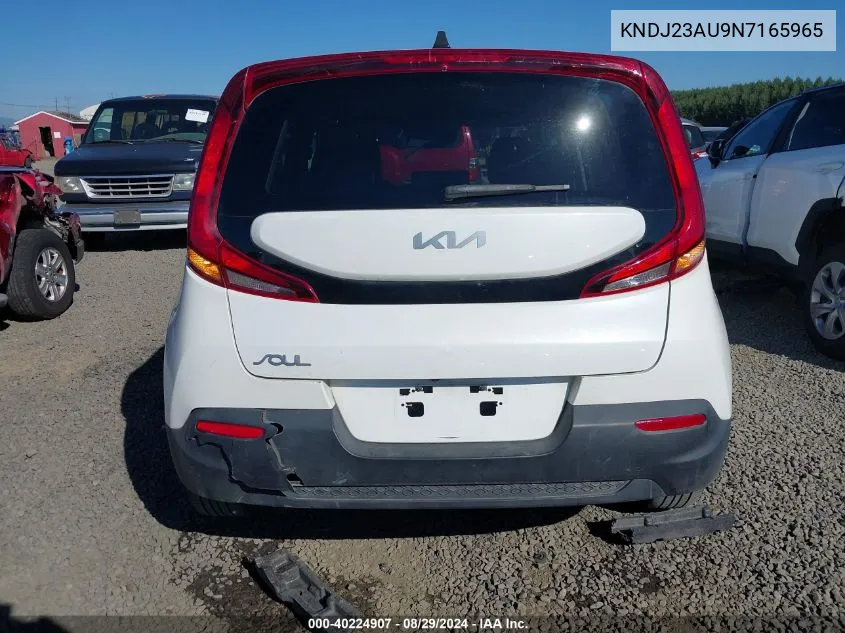 2022 Kia Soul Lx VIN: KNDJ23AU9N7165965 Lot: 40224907