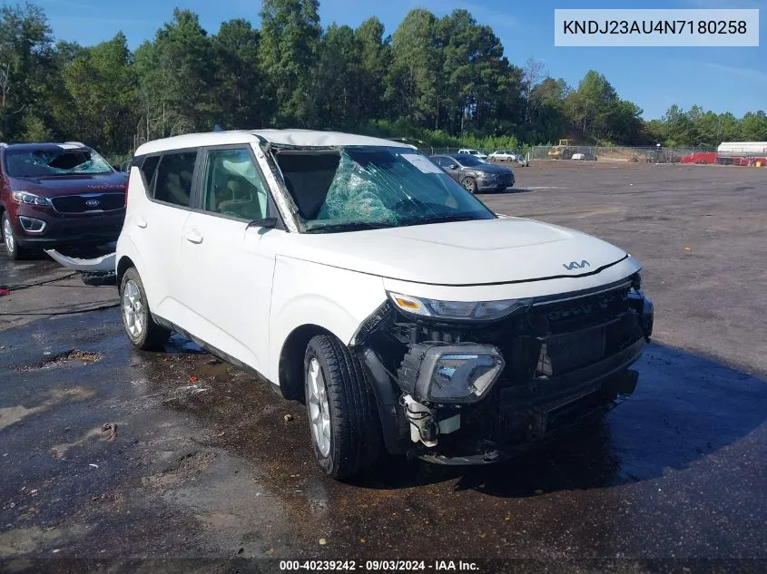 KNDJ23AU4N7180258 2022 Kia Soul Lx