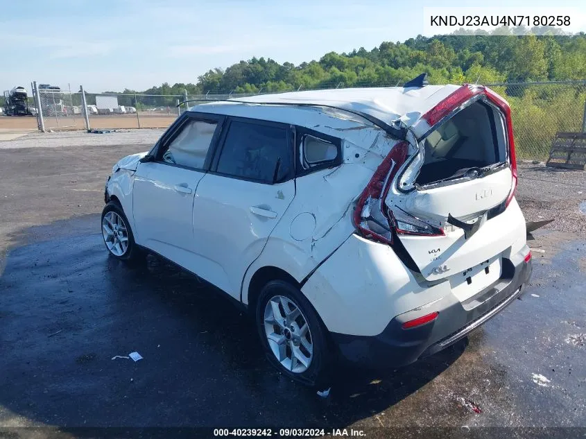 KNDJ23AU4N7180258 2022 Kia Soul Lx