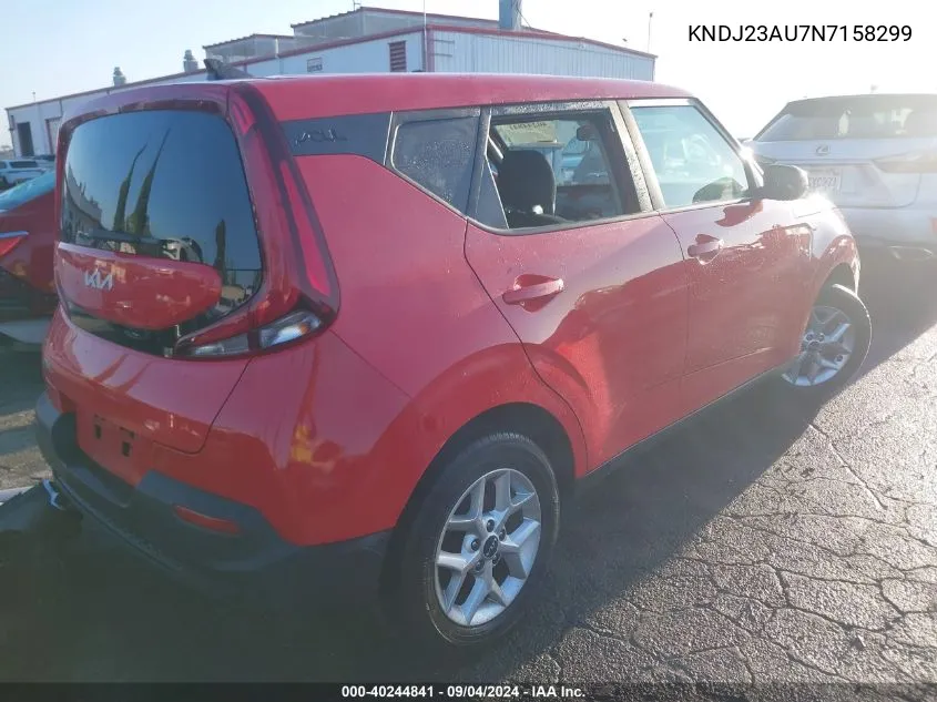 2022 Kia Soul Lx VIN: KNDJ23AU7N7158299 Lot: 40244841