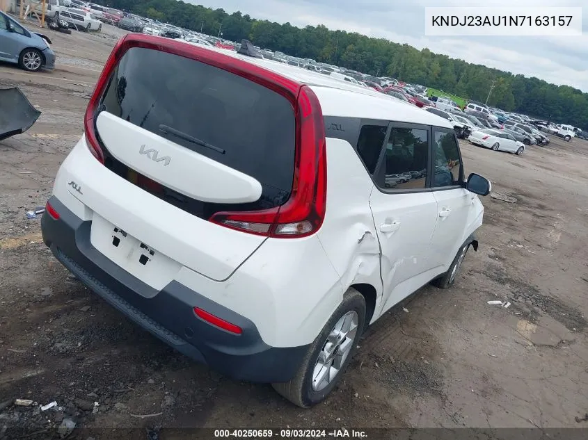 2022 Kia Soul Lx VIN: KNDJ23AU1N7163157 Lot: 40250659