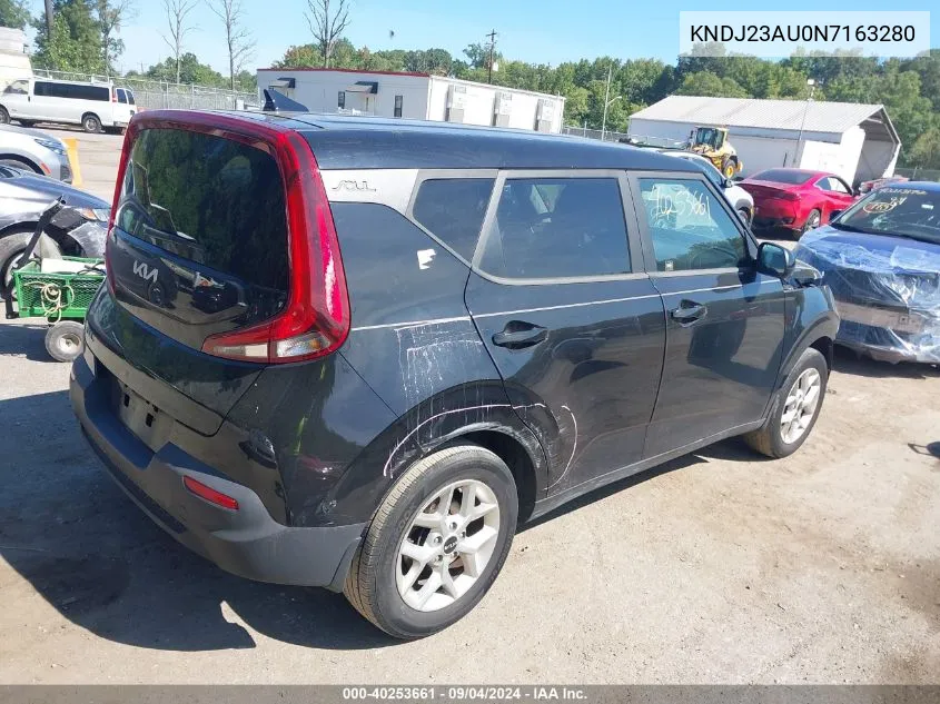 2022 Kia Soul Lx/X Line/S VIN: KNDJ23AU0N7163280 Lot: 40253661