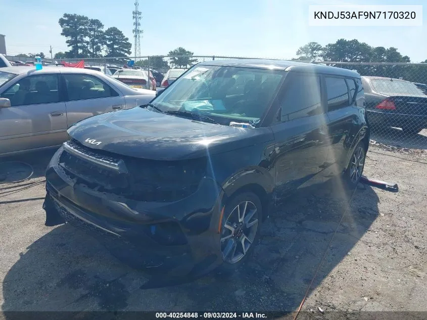 2022 Kia Soul Turbo VIN: KNDJ53AF9N7170320 Lot: 40254848