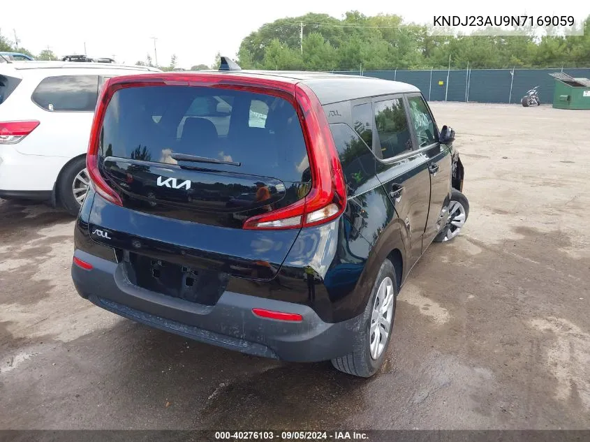 2022 Kia Soul Lx VIN: KNDJ23AU9N7169059 Lot: 40276103