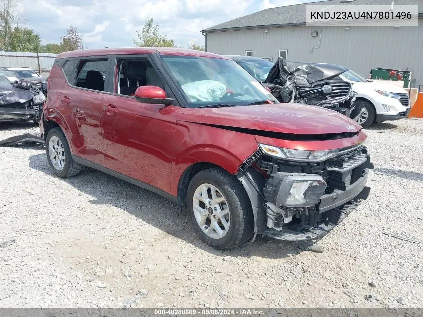 2022 Kia Soul S VIN: KNDJ23AU4N7801496 Lot: 40280669