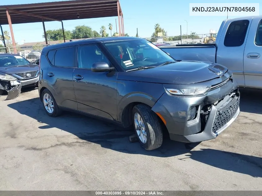 2022 Kia Soul Lx/X Line/S VIN: KNDJ23AU7N7804568 Lot: 40303895