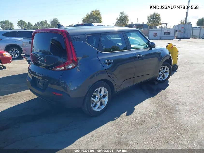 2022 Kia Soul Lx/X Line/S VIN: KNDJ23AU7N7804568 Lot: 40303895