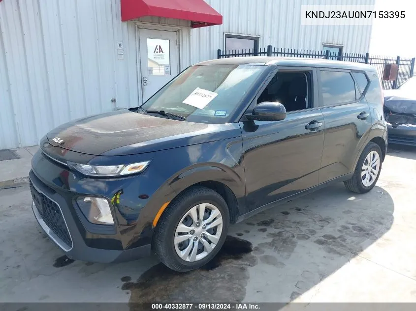 2022 Kia Soul Lx VIN: KNDJ23AU0N7153395 Lot: 40332877