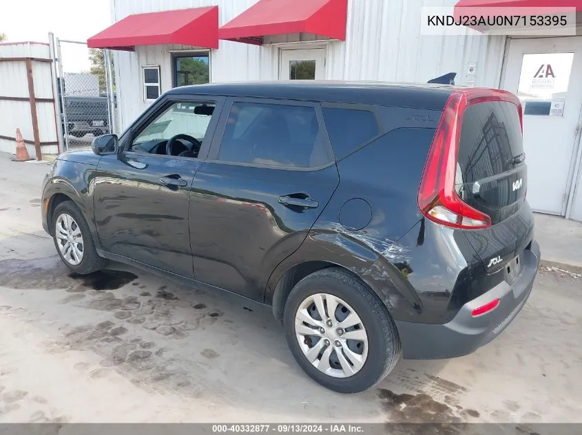 2022 Kia Soul Lx VIN: KNDJ23AU0N7153395 Lot: 40332877