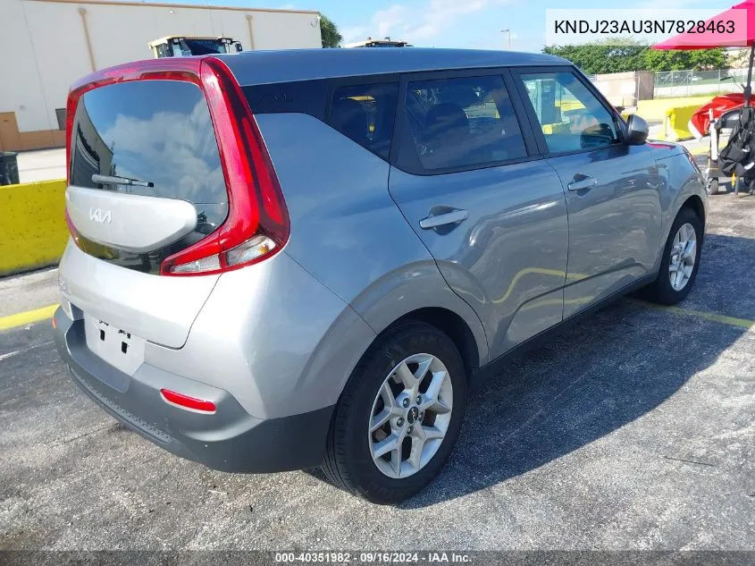 2022 Kia Soul Lx/X Line/S VIN: KNDJ23AU3N7828463 Lot: 40351982