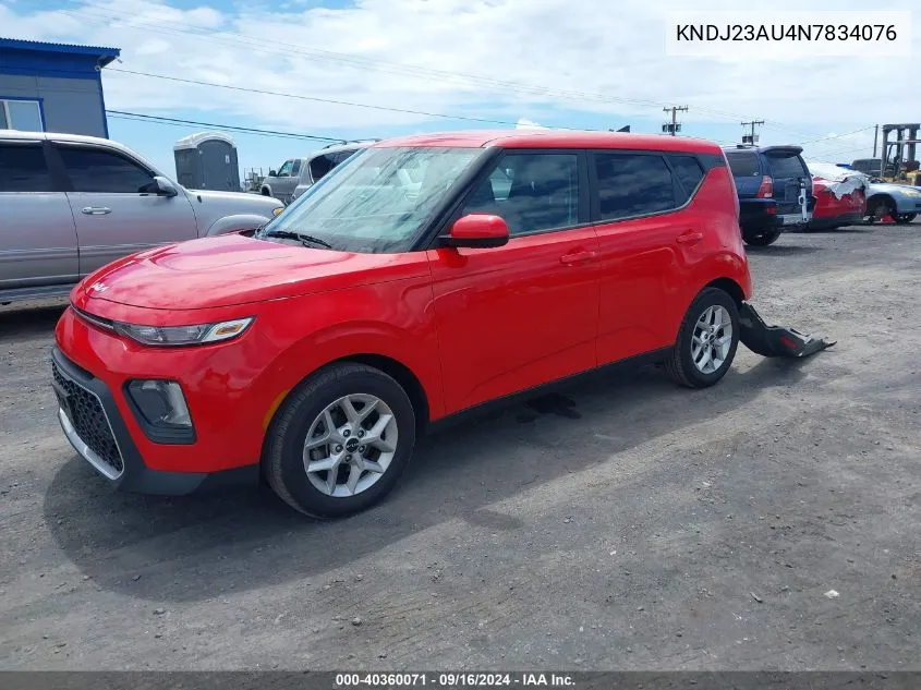 KNDJ23AU4N7834076 2022 Kia Soul Lx