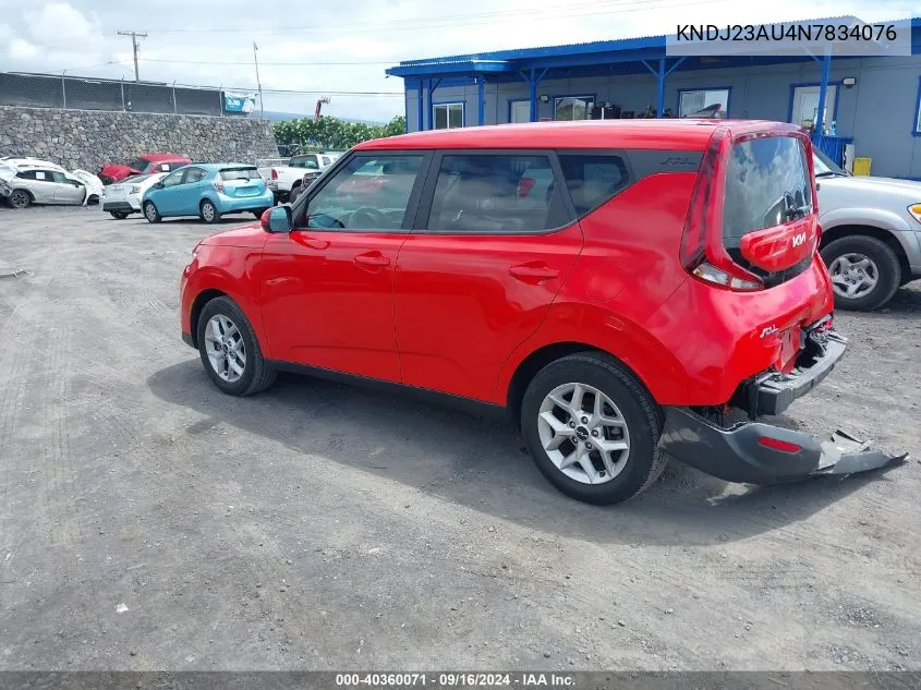 KNDJ23AU4N7834076 2022 Kia Soul Lx