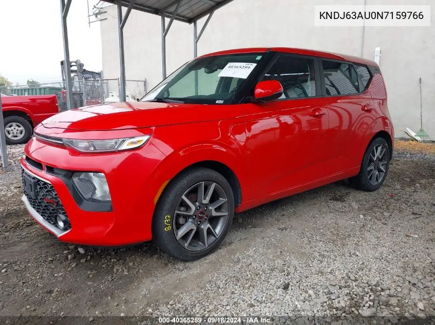 2022 Kia Soul Gt-Line VIN: KNDJ63AU0N7159766 Lot: 40365259