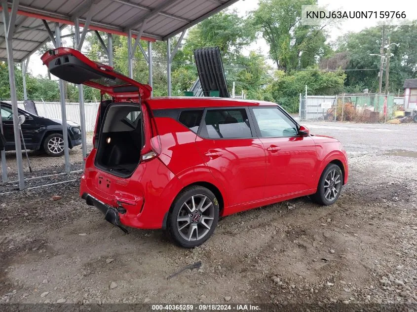 2022 Kia Soul Gt-Line VIN: KNDJ63AU0N7159766 Lot: 40365259