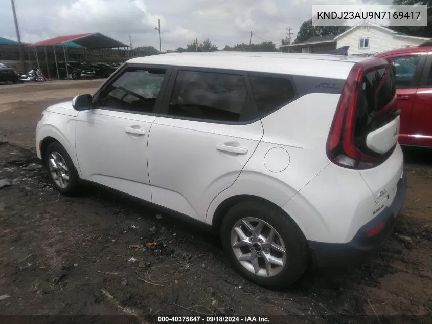 2022 Kia Soul Lx VIN: KNDJ23AU9N7169417 Lot: 40375647