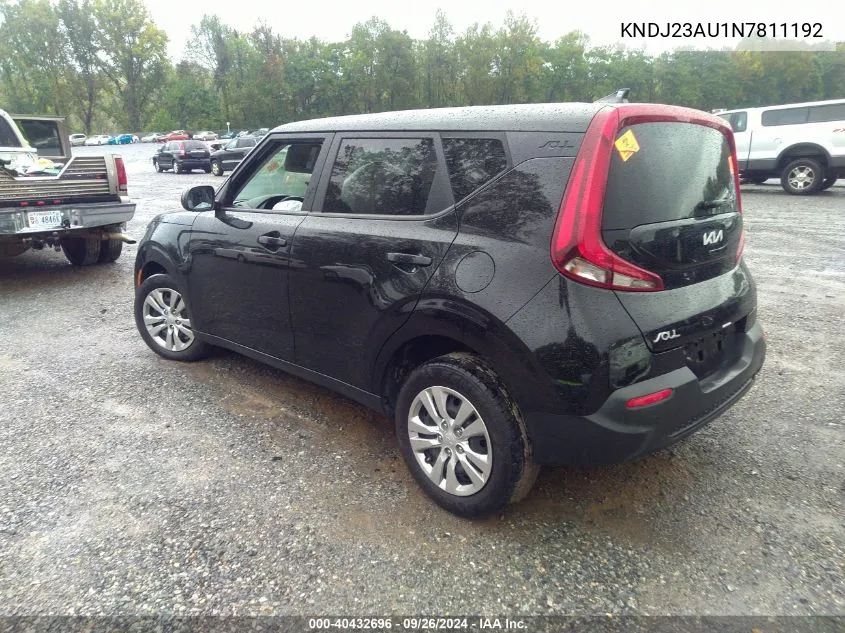 KNDJ23AU1N7811192 2022 Kia Soul Lx/X Line/S