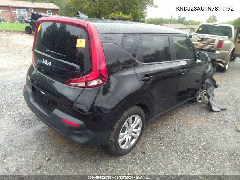 KNDJ23AU1N7811192 2022 Kia Soul Lx/X Line/S