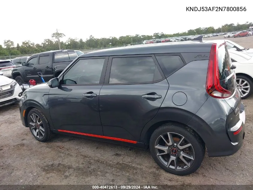 2022 Kia Soul Turbo VIN: KNDJ53AF2N7800856 Lot: 40472613