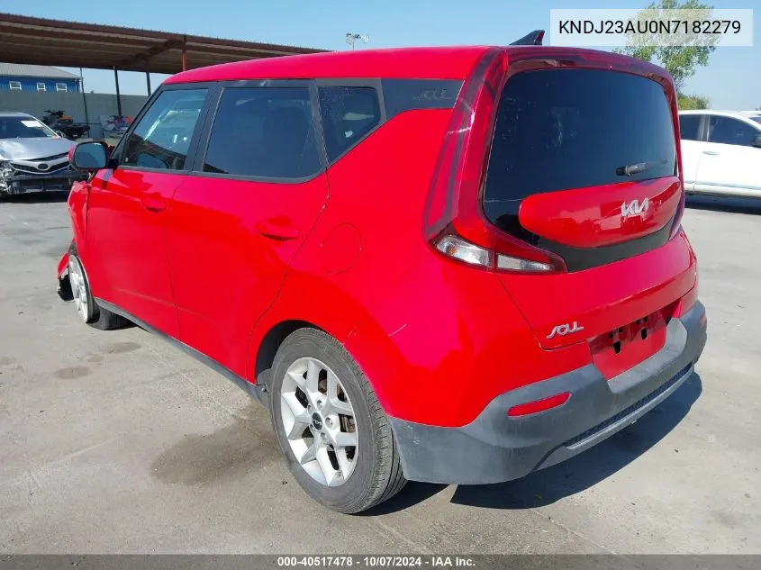 2022 Kia Soul Lx/X Line/S VIN: KNDJ23AU0N7182279 Lot: 40517478