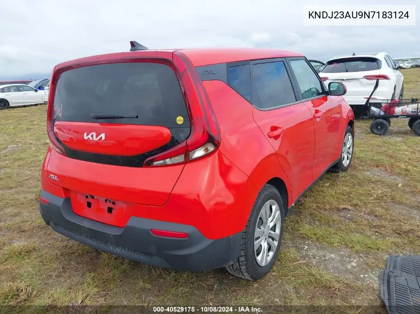 2022 Kia Soul Lx/X Line/S VIN: KNDJ23AU9N7183124 Lot: 40529175