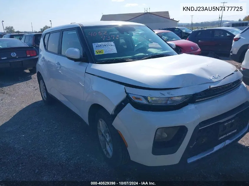 2022 Kia Soul Lx/X Line/S VIN: KNDJ23AU5N7177725 Lot: 40529398