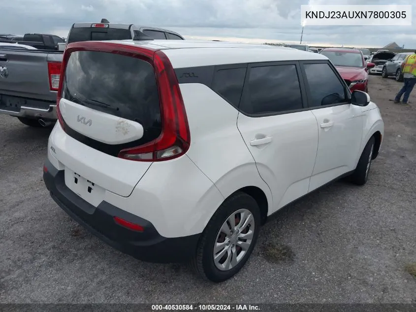 2022 Kia Soul Lx/X Line/S VIN: KNDJ23AUXN7800305 Lot: 40530584