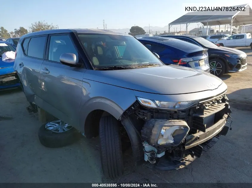 2022 Kia Soul Lx VIN: KNDJ23AU4N7826432 Lot: 40538595