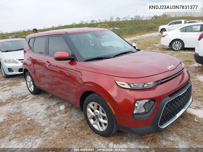 2022 Kia Soul Lx VIN: KNDJ23AU3N7831377 Lot: 40554887