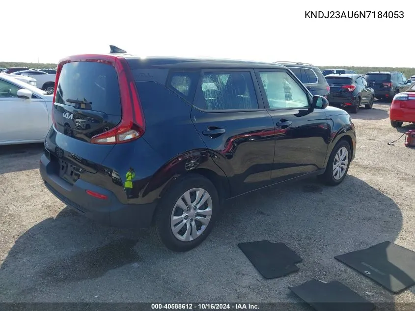 2022 Kia Soul Lx VIN: KNDJ23AU6N7184053 Lot: 40588612